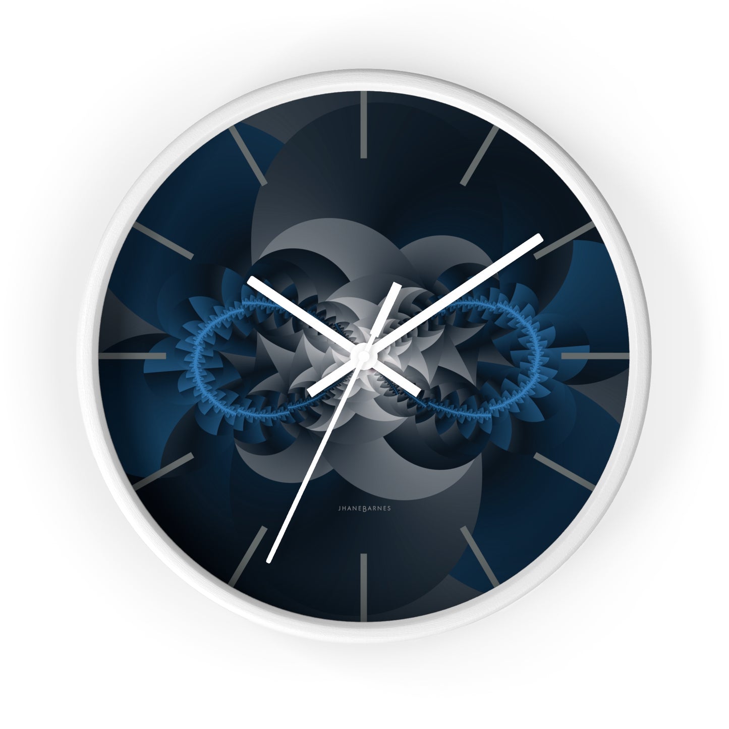 "INFINITY"  col. Midnight Blue, a Jhane Barnes custom designed Wall Clock