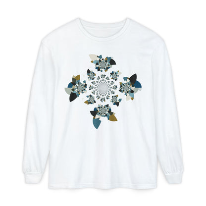 Unisex Long Sleeve T-Shirt "FLORAHEDRON" Perfect for Casual Comfort and Unique Style