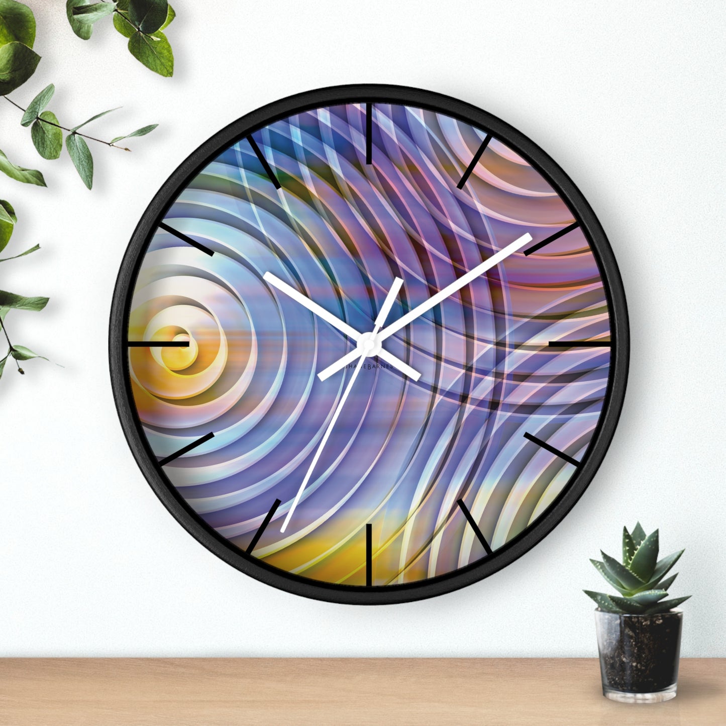 "ECHO" JB custom designed Wall Clock. *Click to select your base color + hands that best matches your space