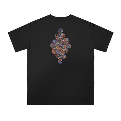 Organic Unisex Classic T-Shirt with Vibrant Fractal Medallion Pattern