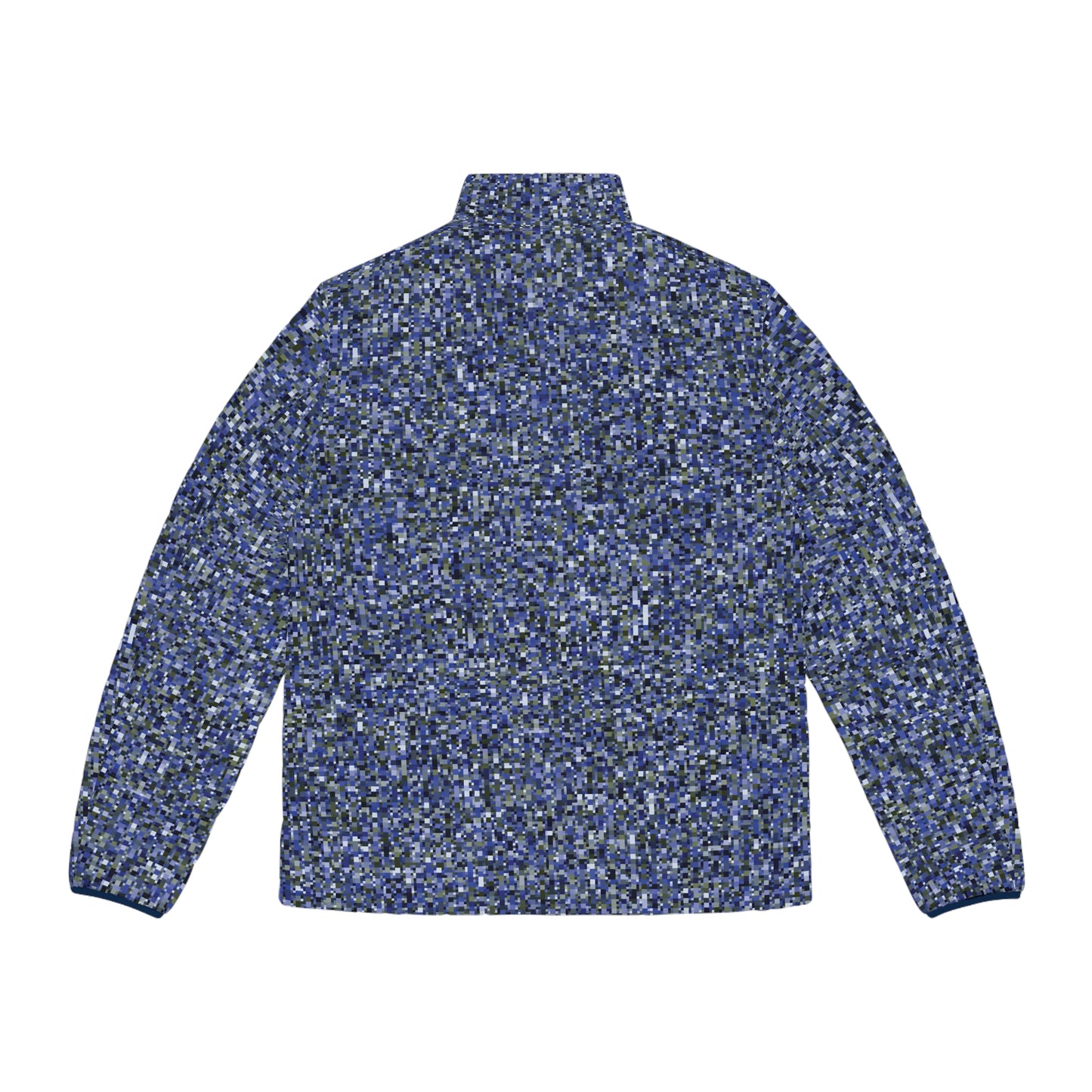 Men's Puffer Jacket "CAMOU-SCHATT" col. Cobalt Pulse - Jhane Barnes custom design