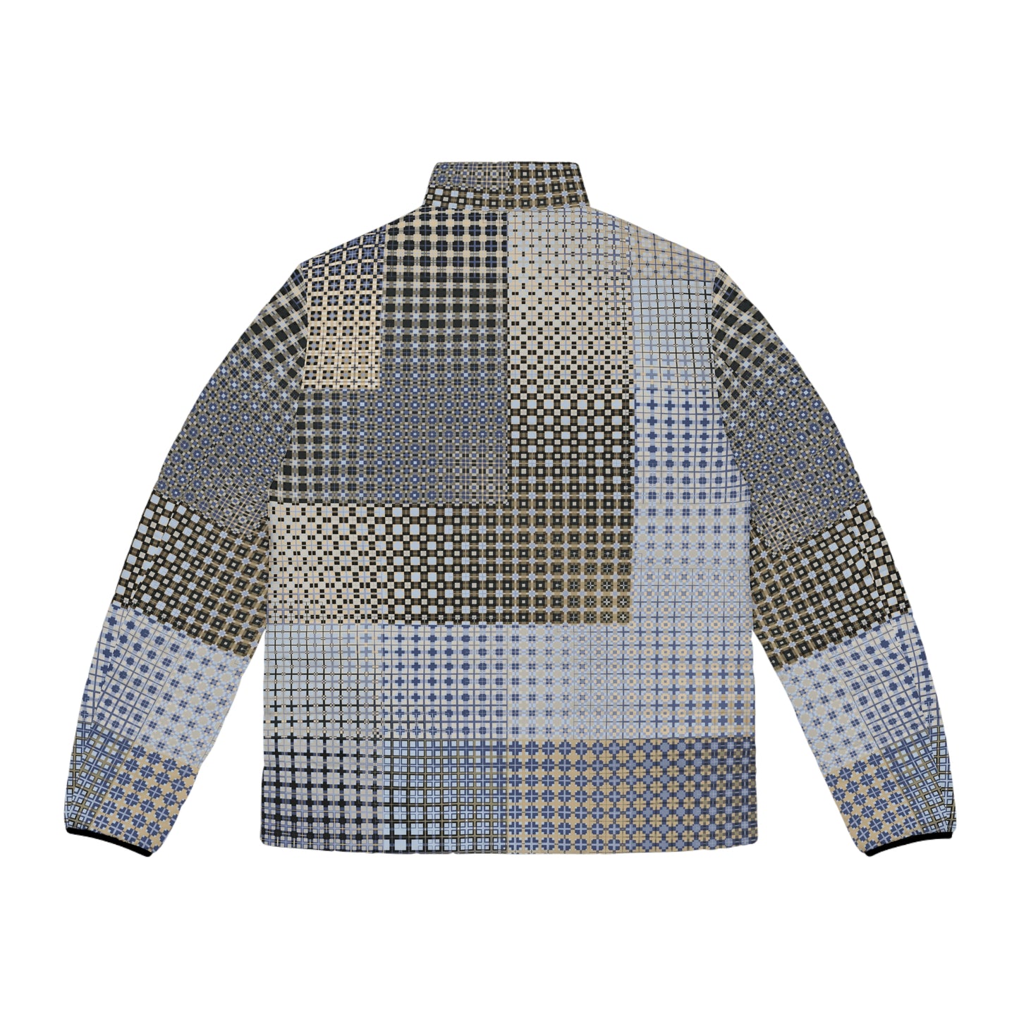 Men's Puffer Jacket "FREQUENCY" col. Moss Behaving. Jhane Barnes custom design