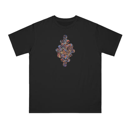 Organic Unisex Classic T-Shirt with Vibrant Fractal Medallion Pattern