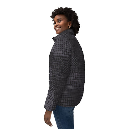 Women’s Puffer Jacket "FREQUENCY" col-4  Jhane Barnes custom design