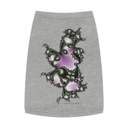 Pet Tank Top "FRACTALE SWIRL" JB Design in col. Heather