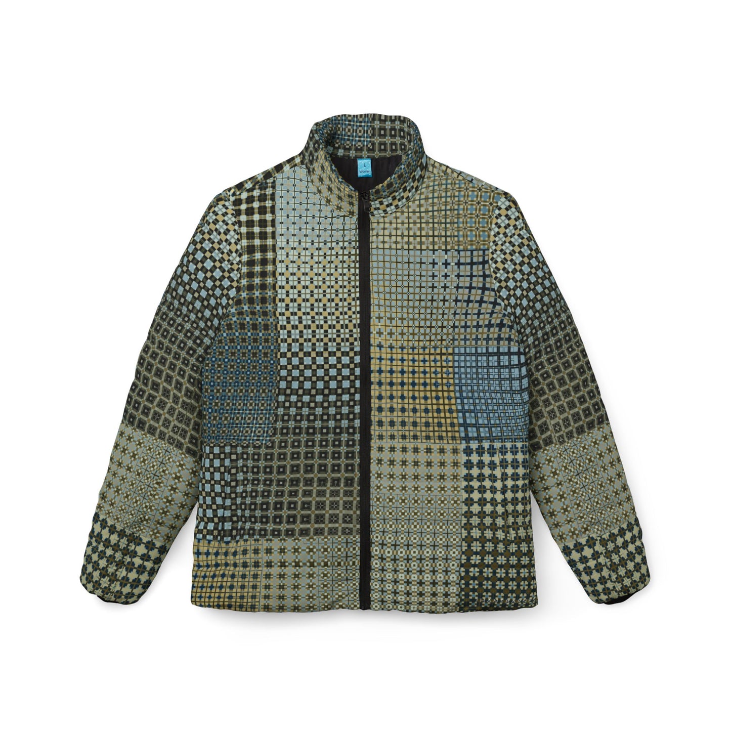 Women’s Puffer Jacket "FREQUENCY" col. Celestial Jhane Barnes custom design