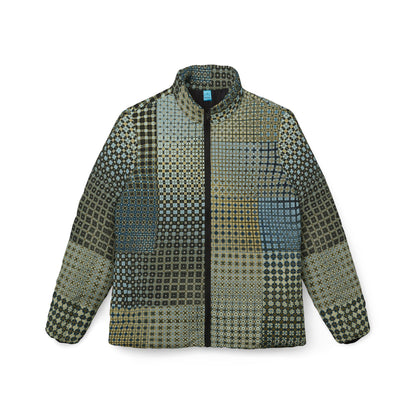 Women’s Puffer Jacket "FREQUENCY" col. Celestial Jhane Barnes custom design