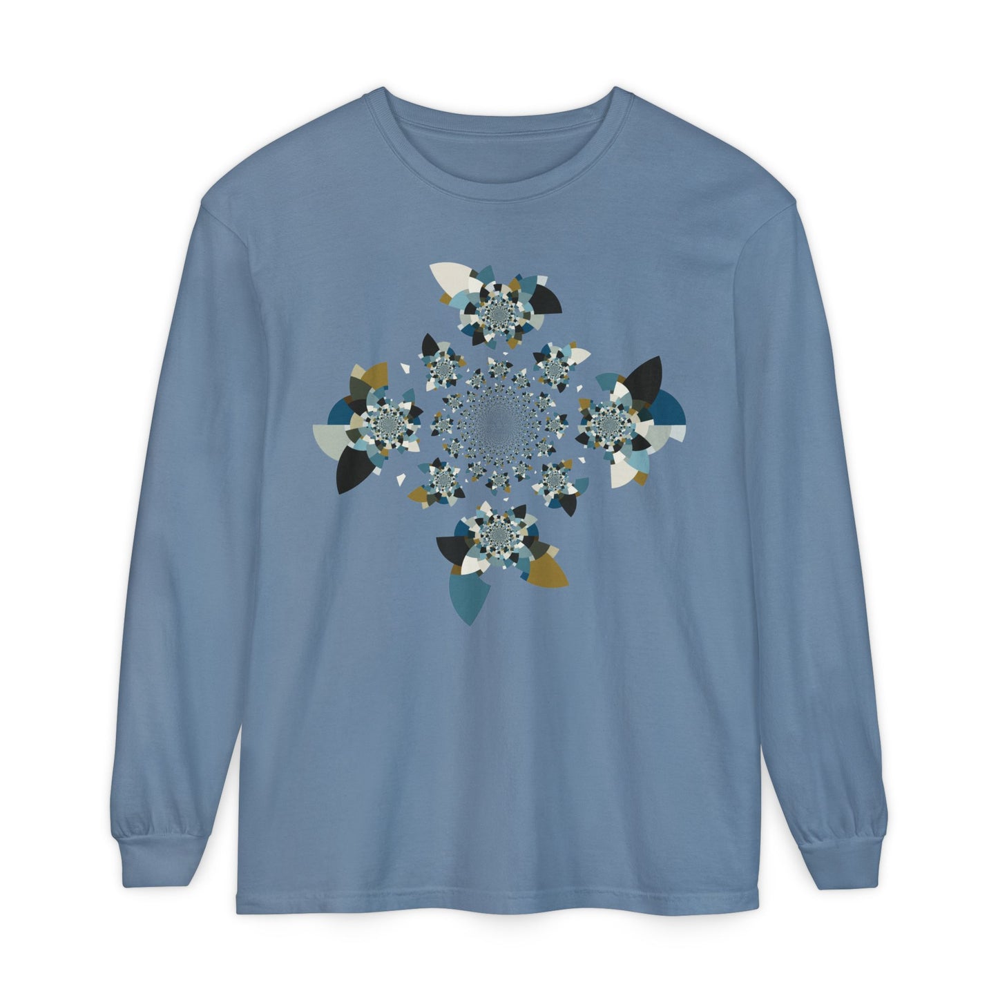 Unisex Long Sleeve T-Shirt "FLORAHEDRON" Perfect for Casual Comfort and Unique Style