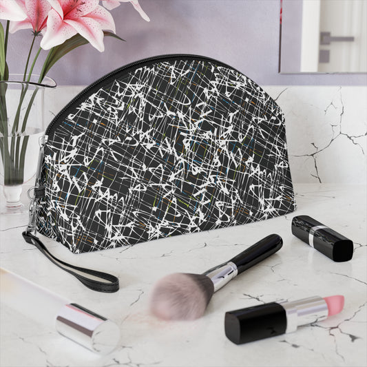 Stylish Makeup Bag with Modern Abstract Design "SCRIBBLE"