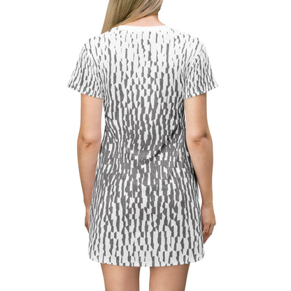 Casual Comfort T-Shirt Dress "ZEBRA" col. Black and White