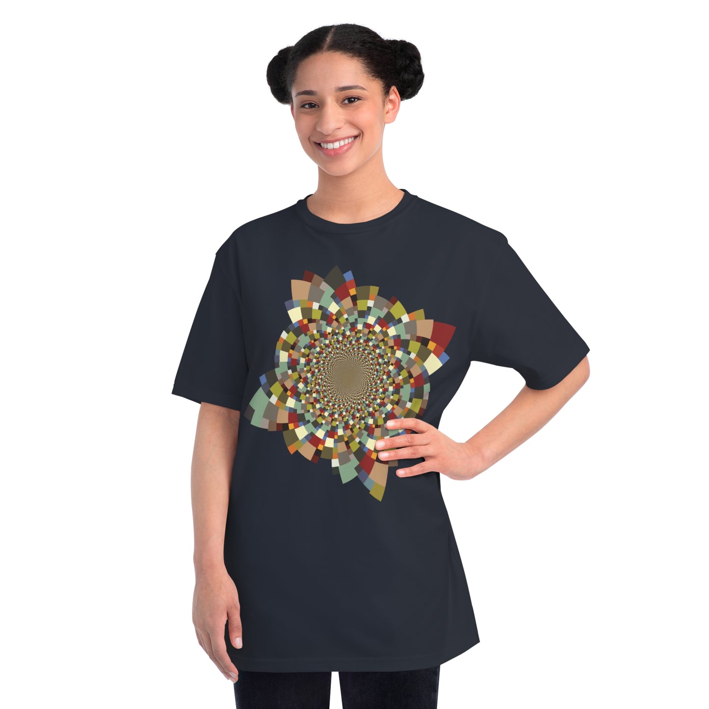 Organic Unisex Classic T-Shirt with Vibrant Schatt Pattern (multiple colors)