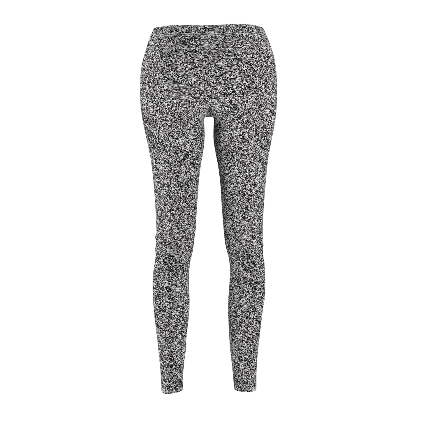Women's Cut & Sew Casual Leggings "MAGIC SQUARE" col. Black & White