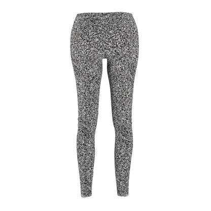 Women's Cut & Sew Casual Leggings "MAGIC SQUARE" col. Black & White