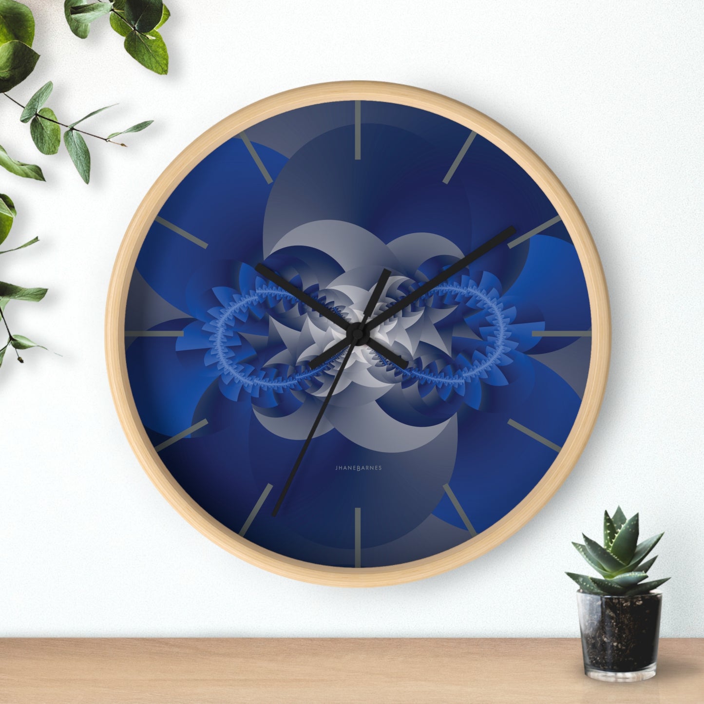 "INFINITY"  col True Blue, a Jhane Barnes custom designed Wall Clock