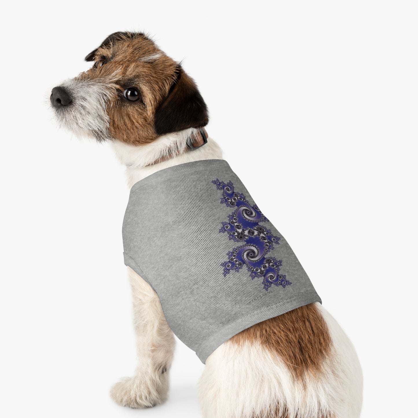 Pet Tank Top "FRACTAL" JB Design in col. Heather