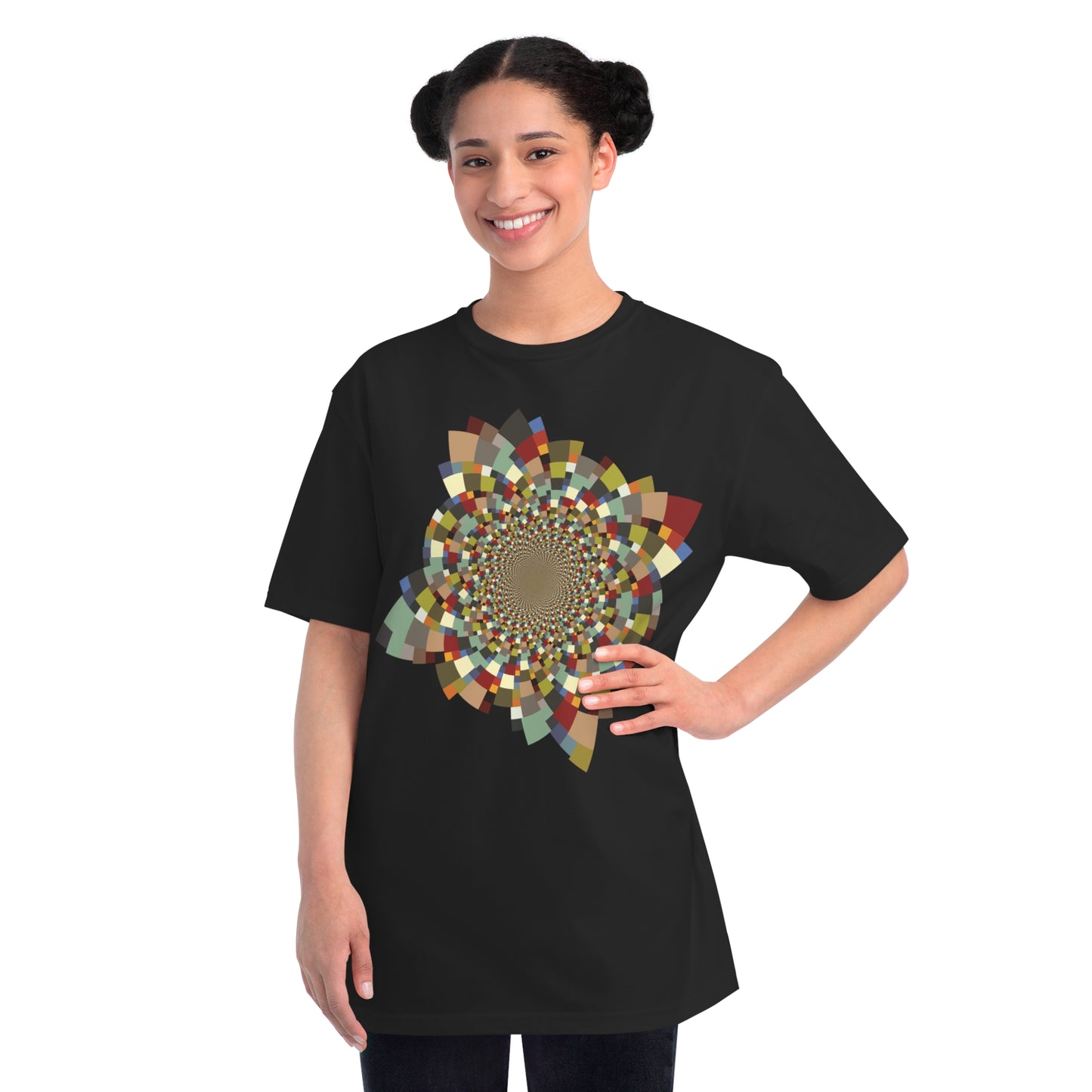 Organic Unisex Classic T-Shirt with Vibrant Schatt Pattern (multiple colors)