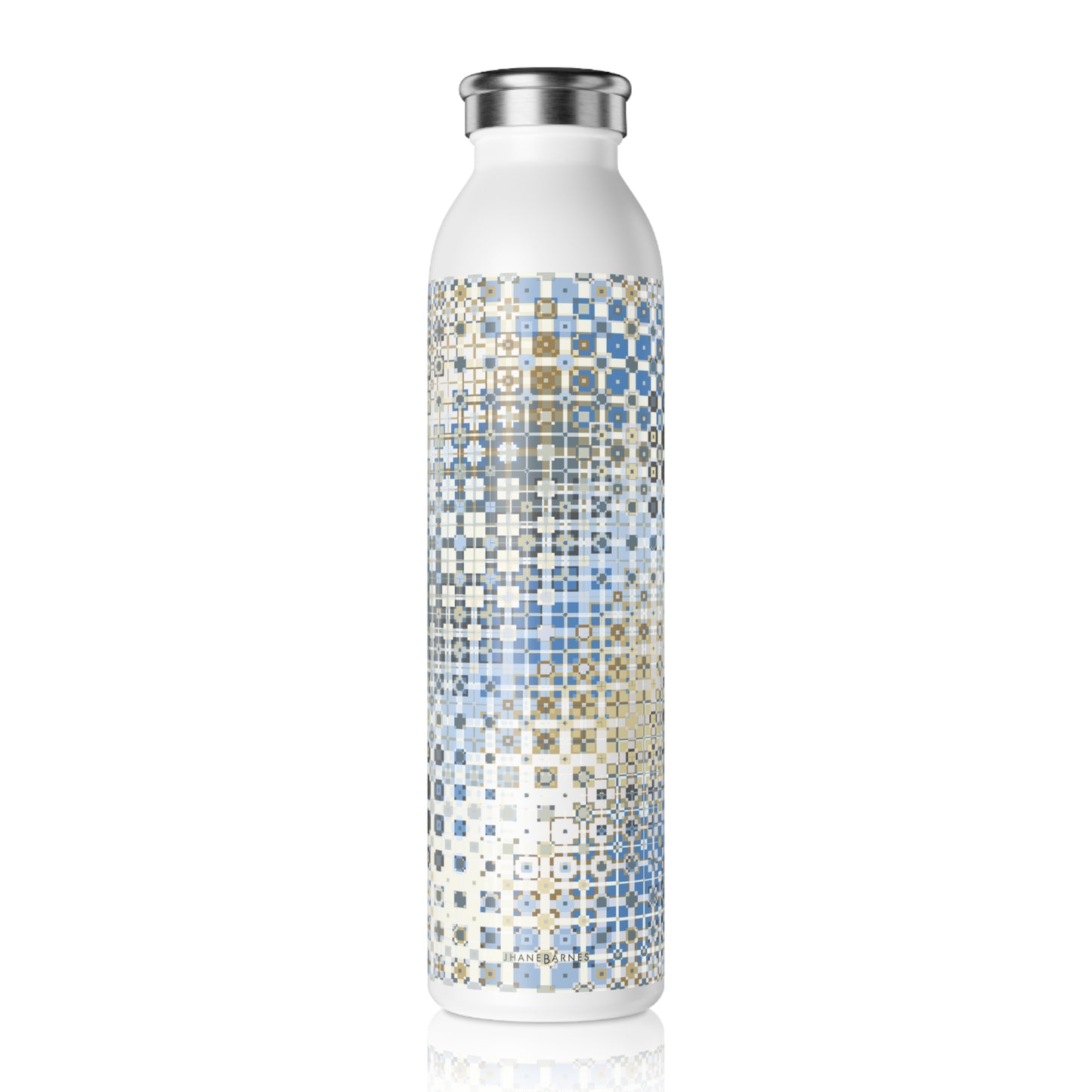 "FREQUENCY"  col. Celestial Slim Water Bottle custom Jhane Barnes design