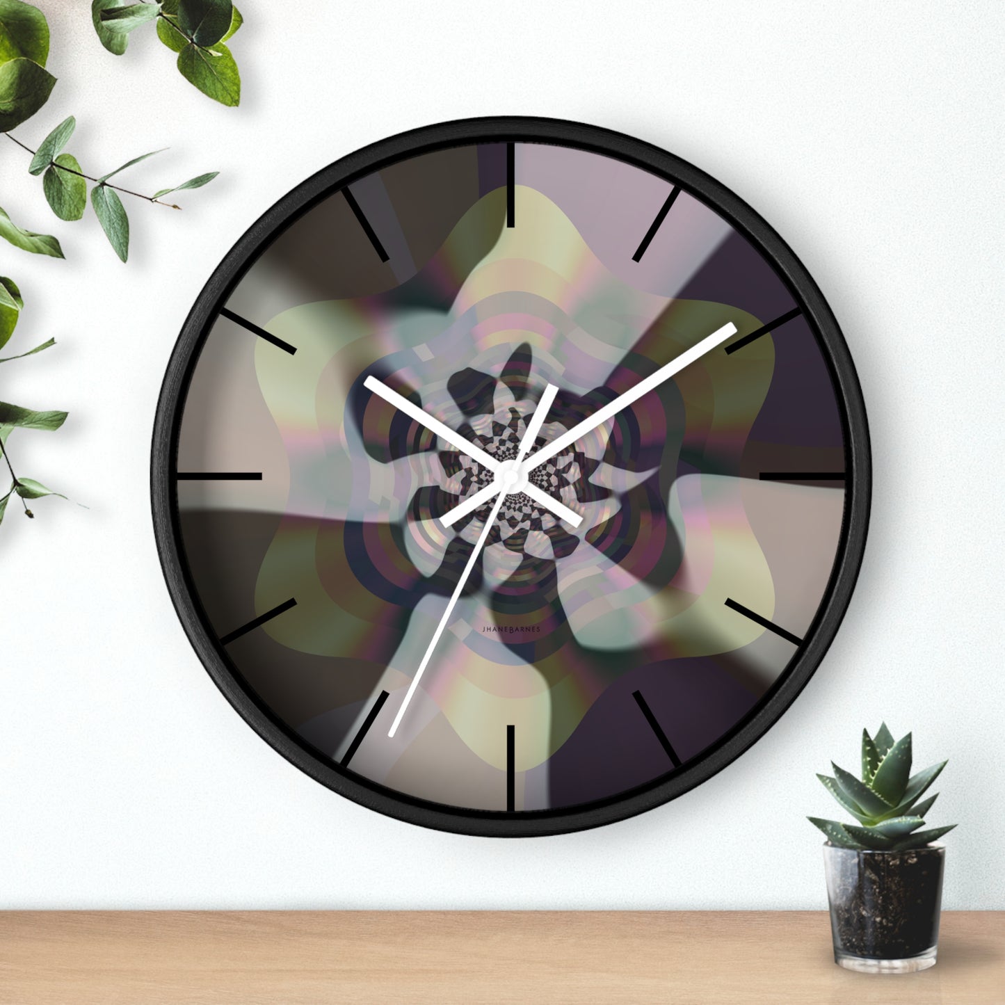 "TRIPPED SYMMETRY" JB custom designed Wall Clock