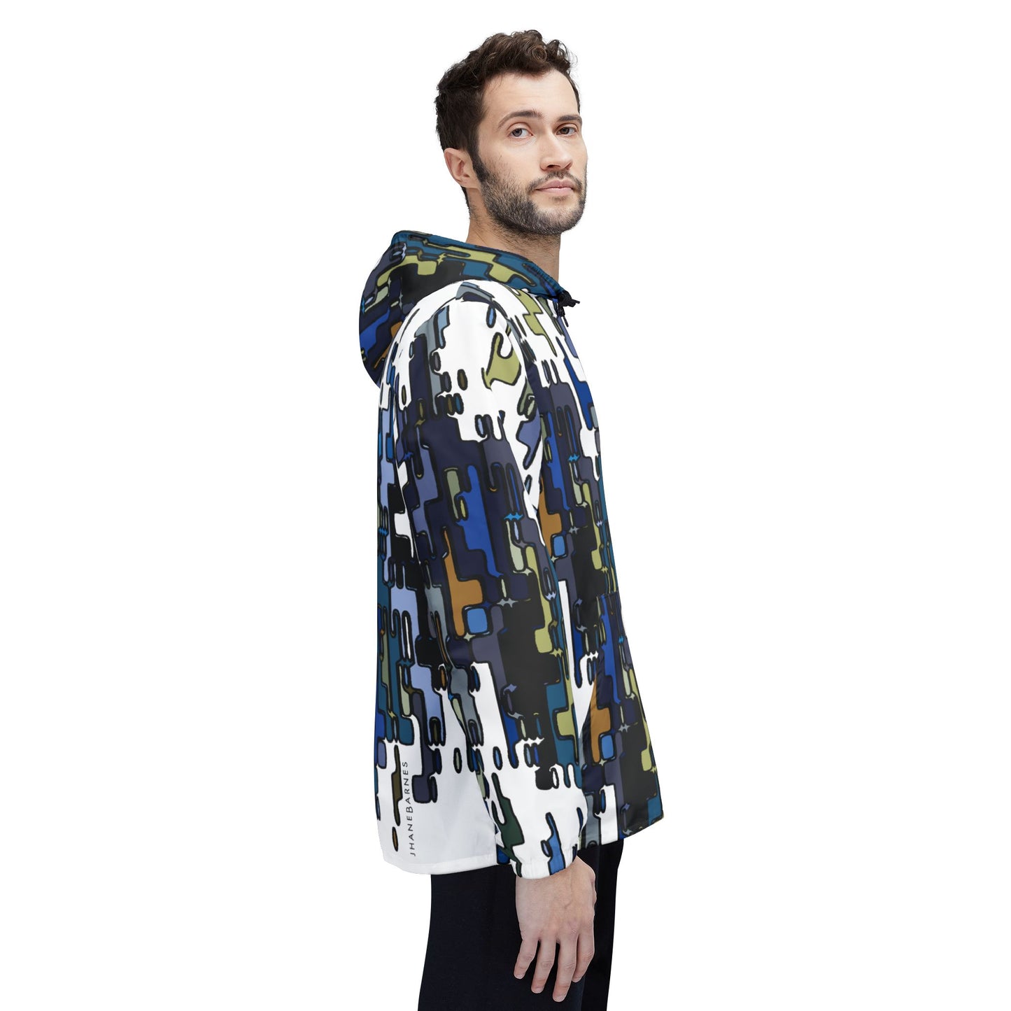 Windbreaker Jacket "CIRCUIT" col. Blue Jeans