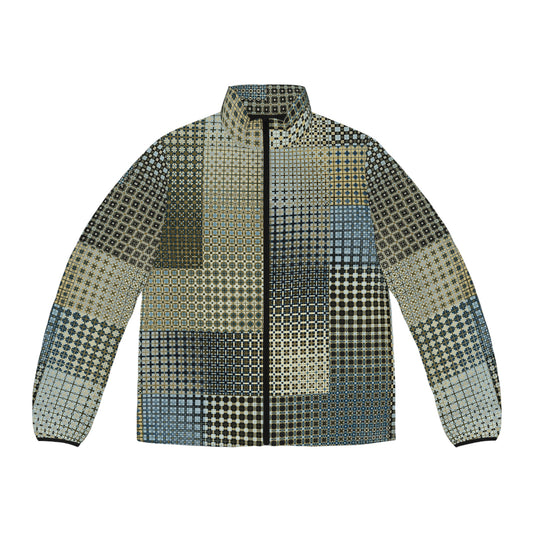 Men's Puffer Jacket "FREQUENCY" col-21, Jhane Barnes custom design