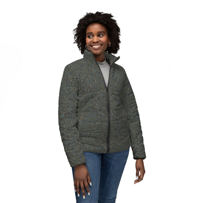 Women’s Puffer Jacket "TEXTURE" col-24  Jhane Barnes custom design