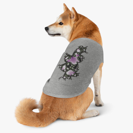 Pet Tank Top "FRACTALE SWIRL" JB Design in col. Heather