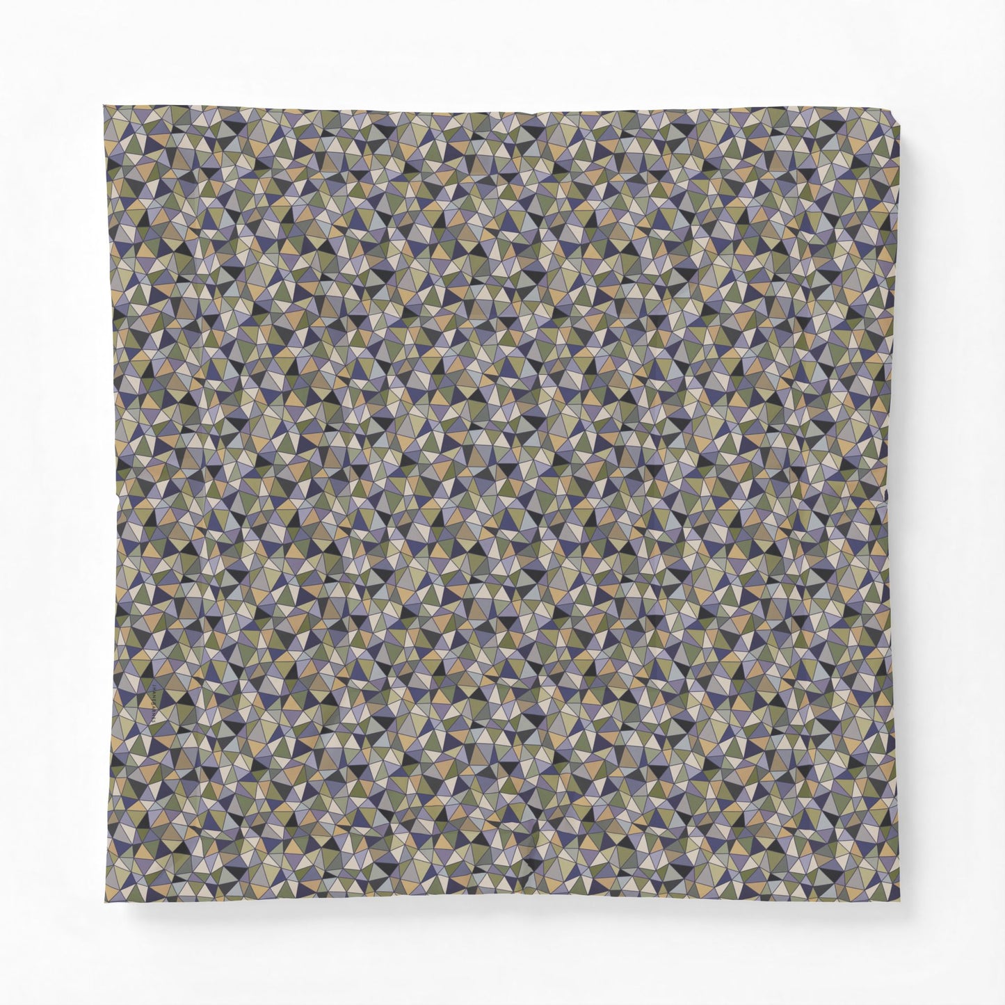 Cotton Comforter "LATTICE" col. Moss Behaving