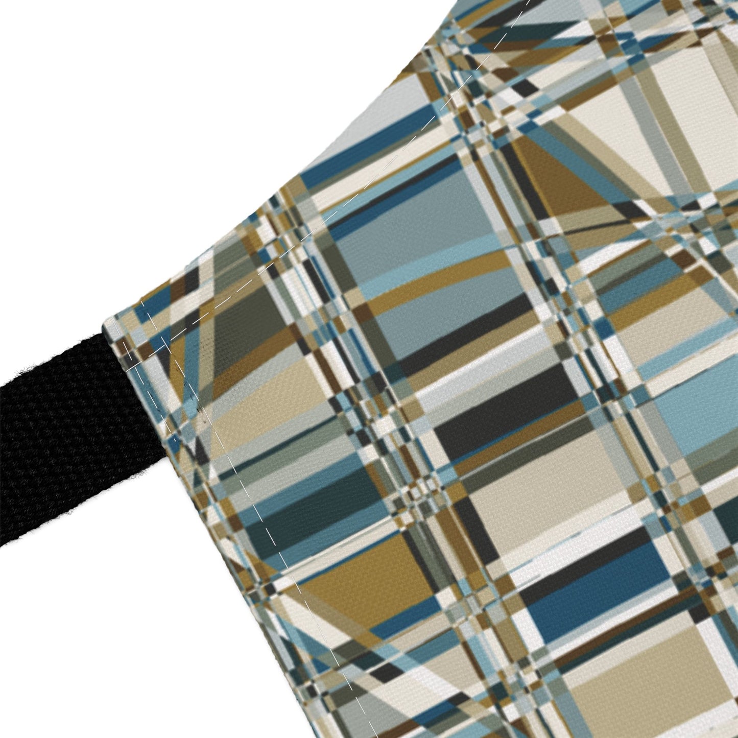 Apron, Jhane Barnes design "GRIDWRAP" col. Mint Chocolate