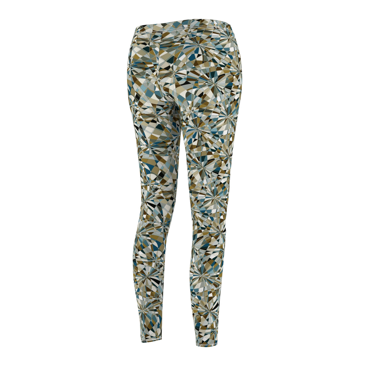 Women's Cut & Sew Casual Leggings "SPLINE" col. Mint Chocolate