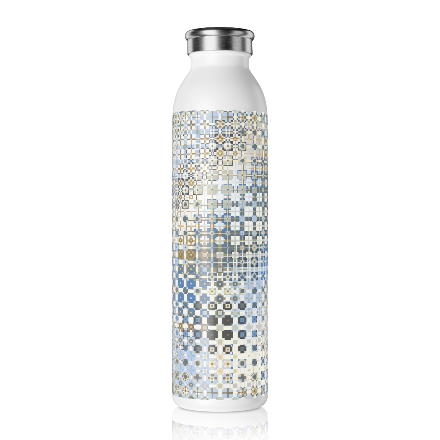 "FREQUENCY"  col. Celestial Slim Water Bottle custom Jhane Barnes design