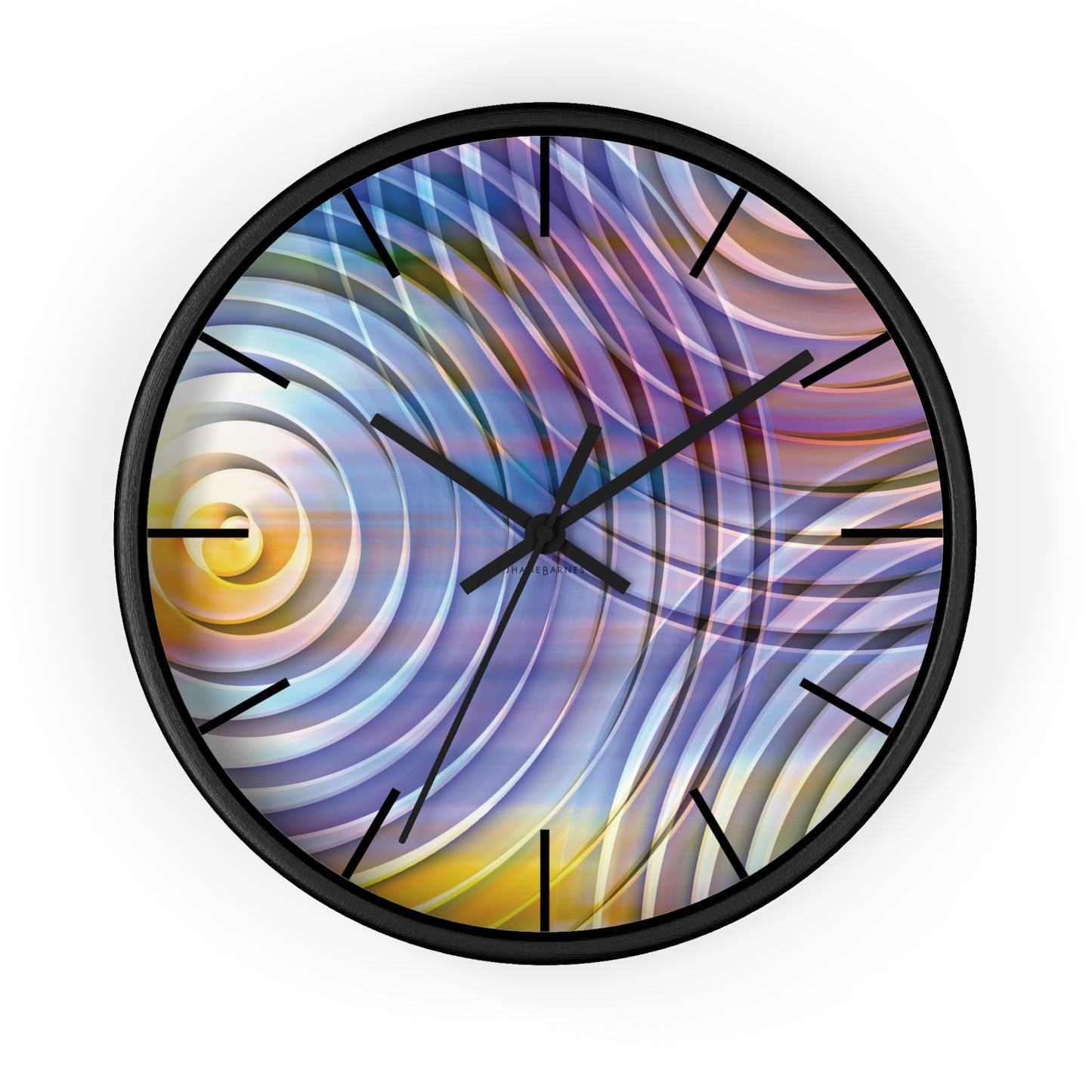 "ECHO" JB custom designed Wall Clock. *Click to select your base color + hands that best matches your space