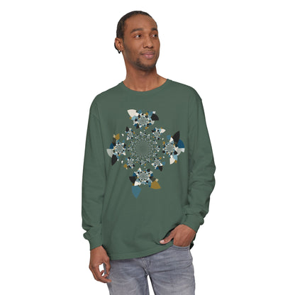 Unisex Long Sleeve T-Shirt "FLORAHEDRON" Perfect for Casual Comfort and Unique Style