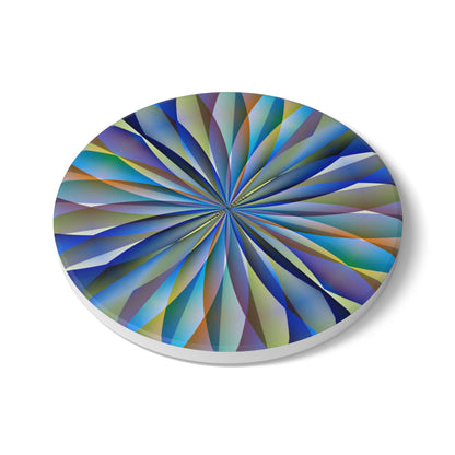 Ceramic Coaster "DIAMOND FLOWER"