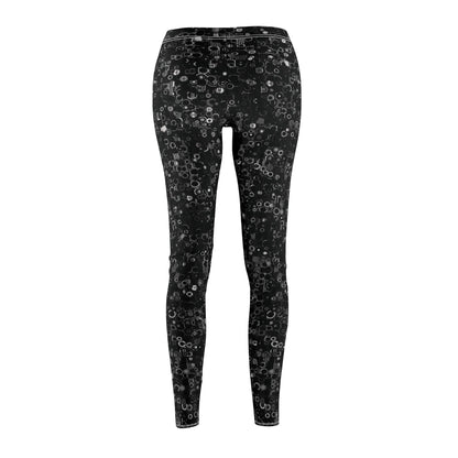 Women's Mid-rise Casual Leggings "ROUNDABOUT" col Black