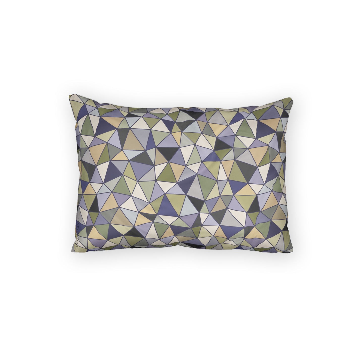 Cotton Pillow Sham "LATTICE" col. Moss Behaving