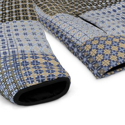 Men's Puffer Jacket "FREQUENCY" col. Moss Behaving. Jhane Barnes custom design