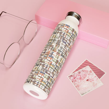 "BOX STUDY"  Slim Water Bottle custom Jhane Barnes design