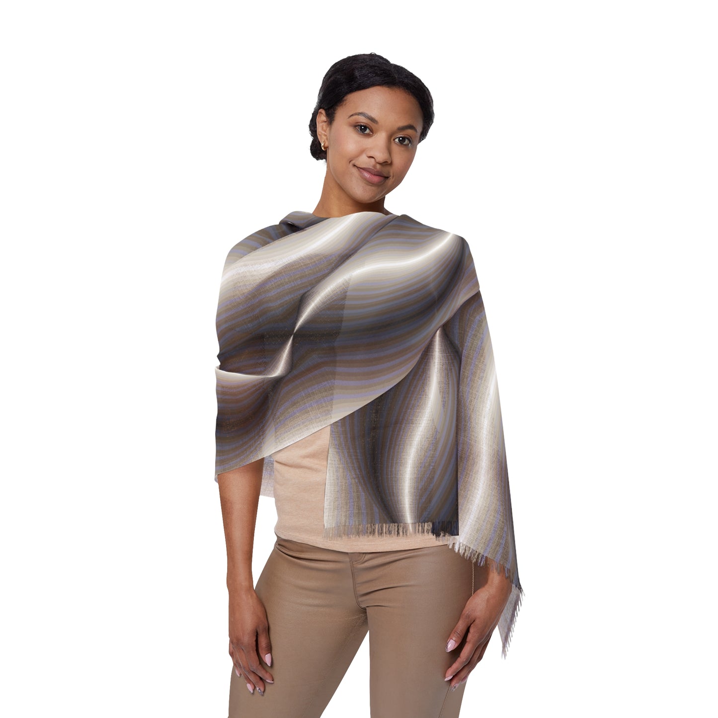 Light Scarf "TAPER" col. Neutral