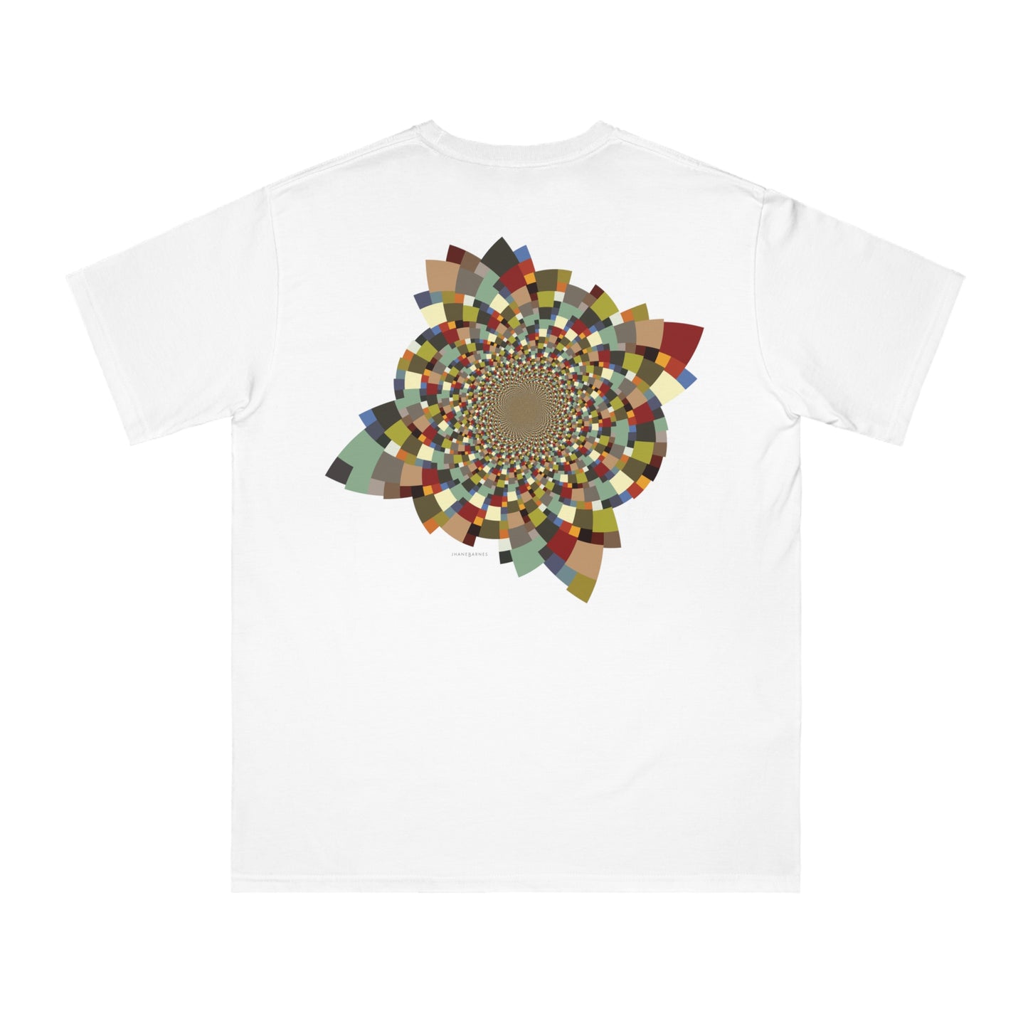 Organic Unisex Classic T-Shirt with Vibrant Schatt Pattern (multiple colors)