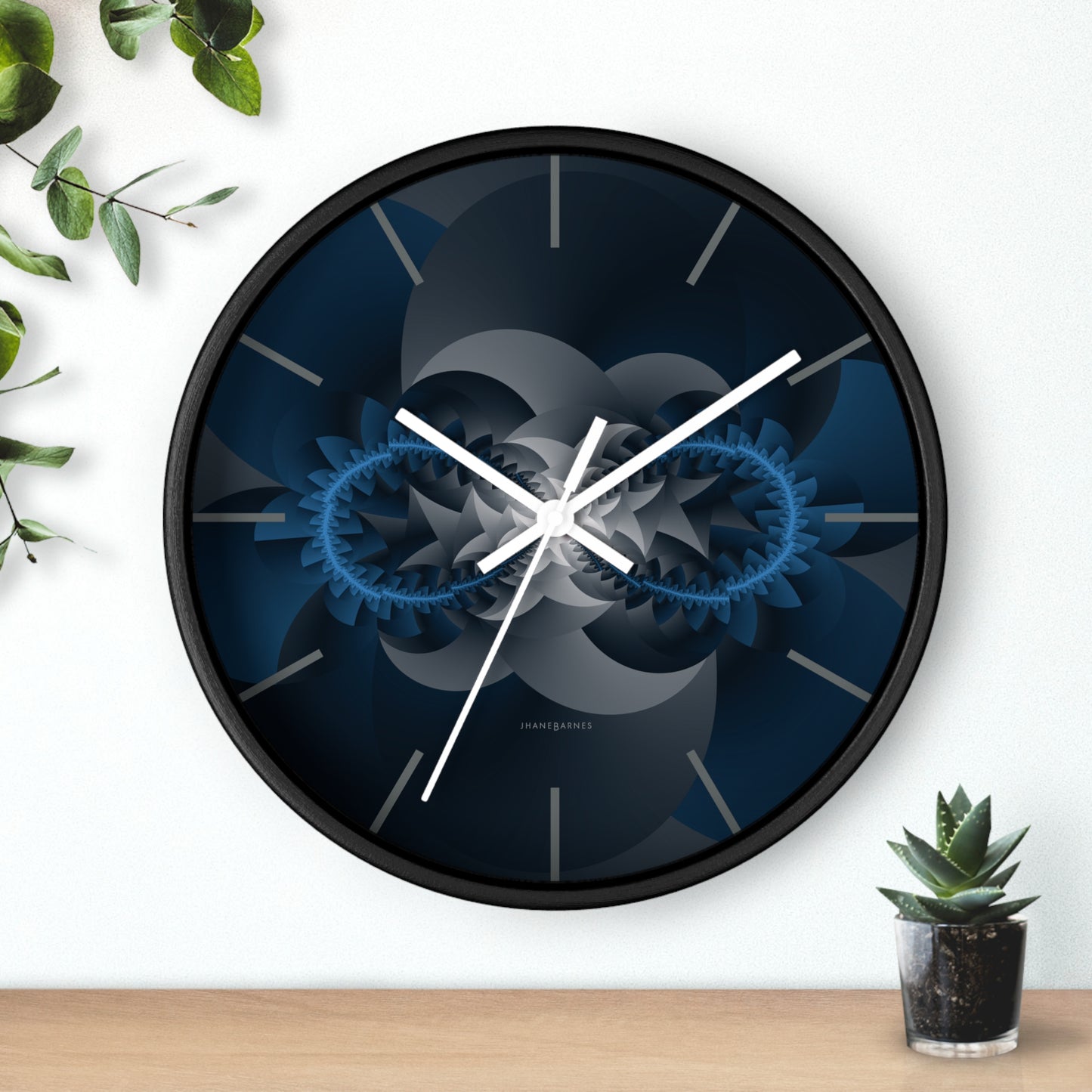 "INFINITY"  col. Midnight Blue, a Jhane Barnes custom designed Wall Clock