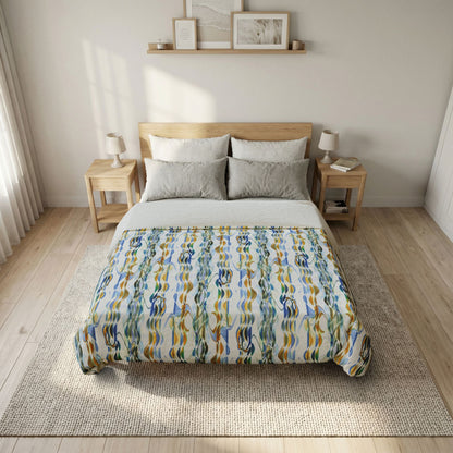 Cotton Duvet Cover "SMOKEY STRIPE"