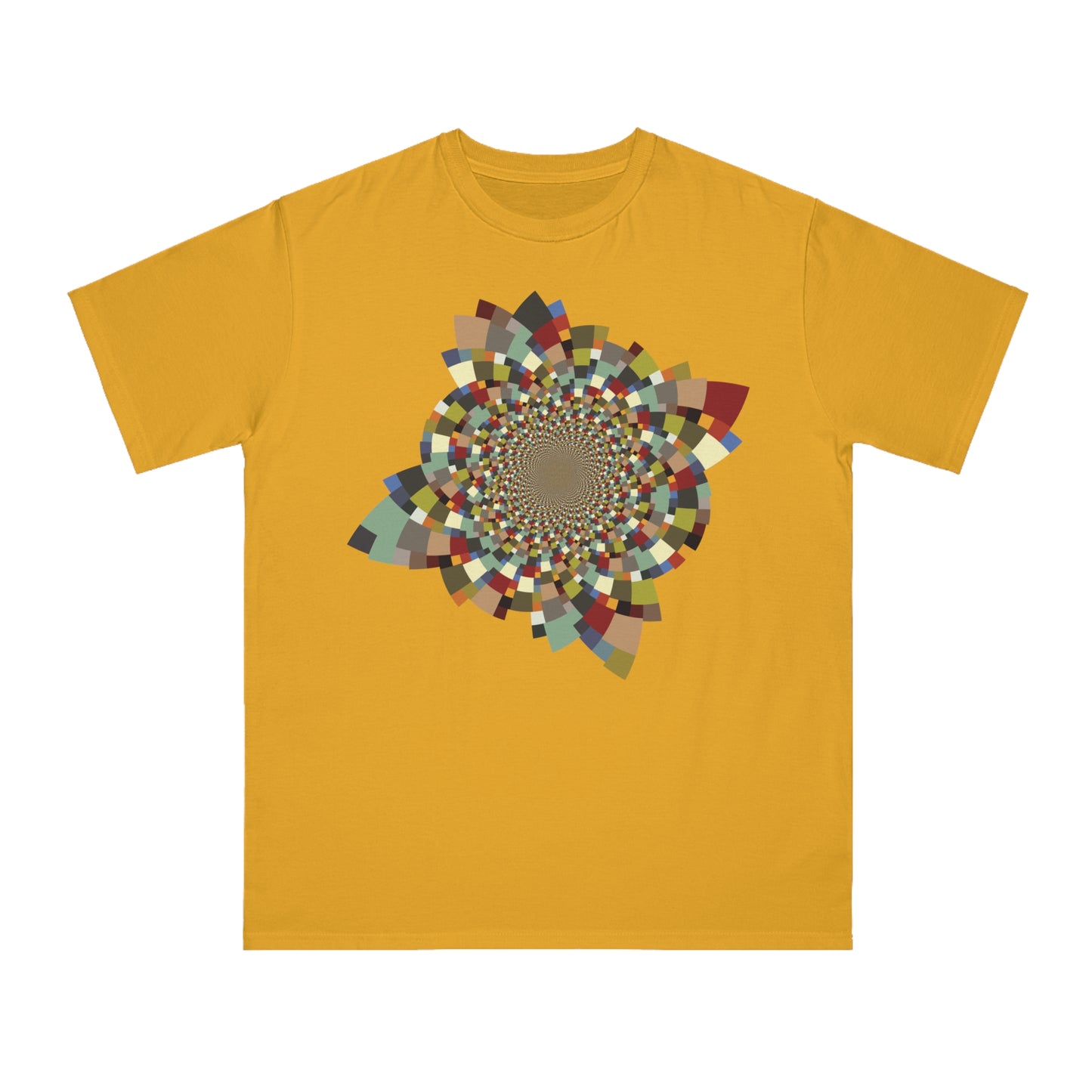 Organic Unisex Classic T-Shirt with Vibrant Schatt Pattern (multiple colors)