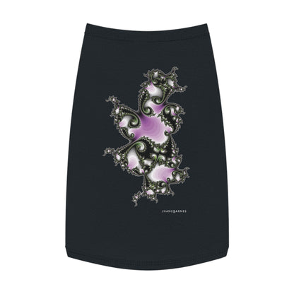 Pet Tank Top "FRACTALE SWIRL" JB Design in col. Black