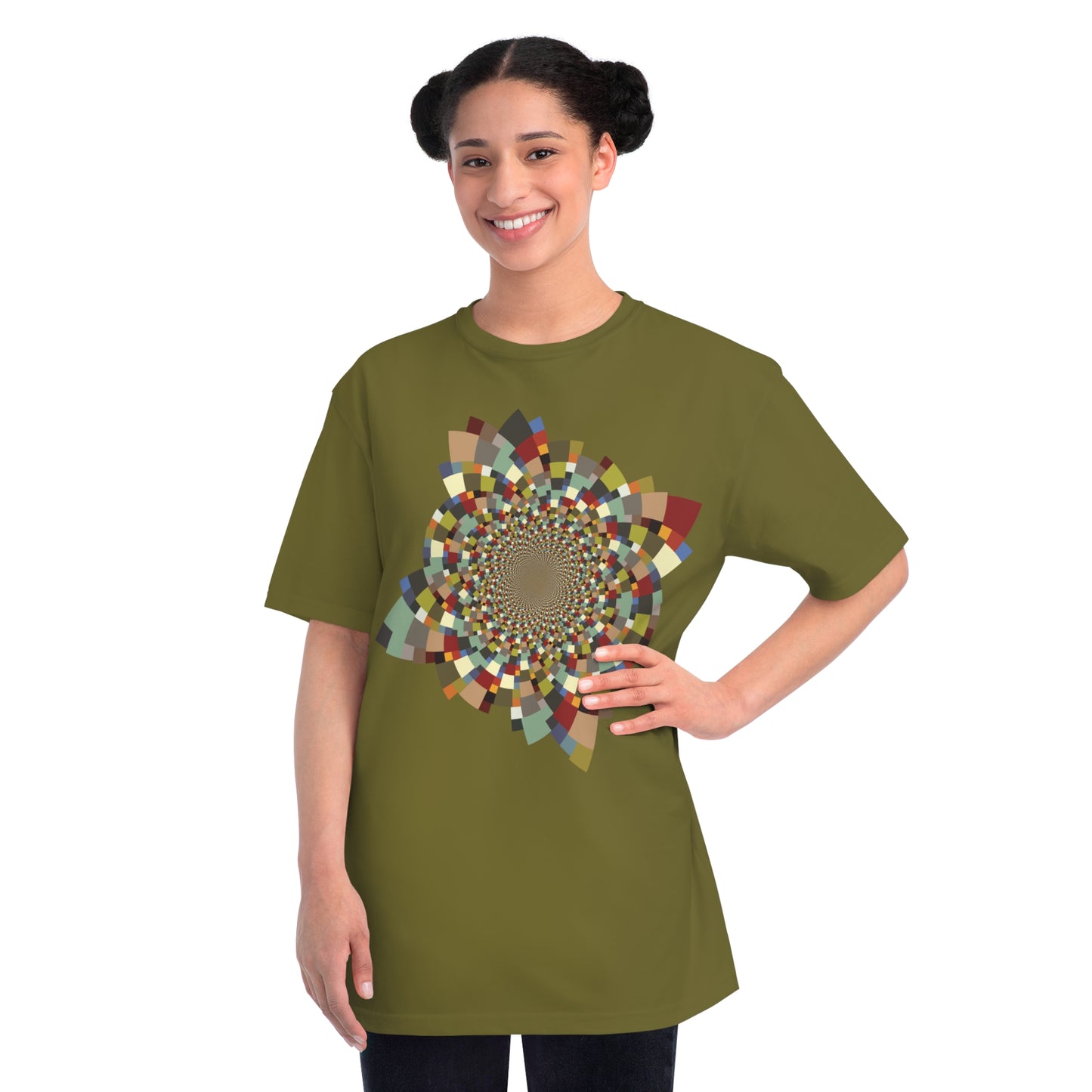 Organic Unisex Classic T-Shirt with Vibrant Schatt Pattern (multiple colors)