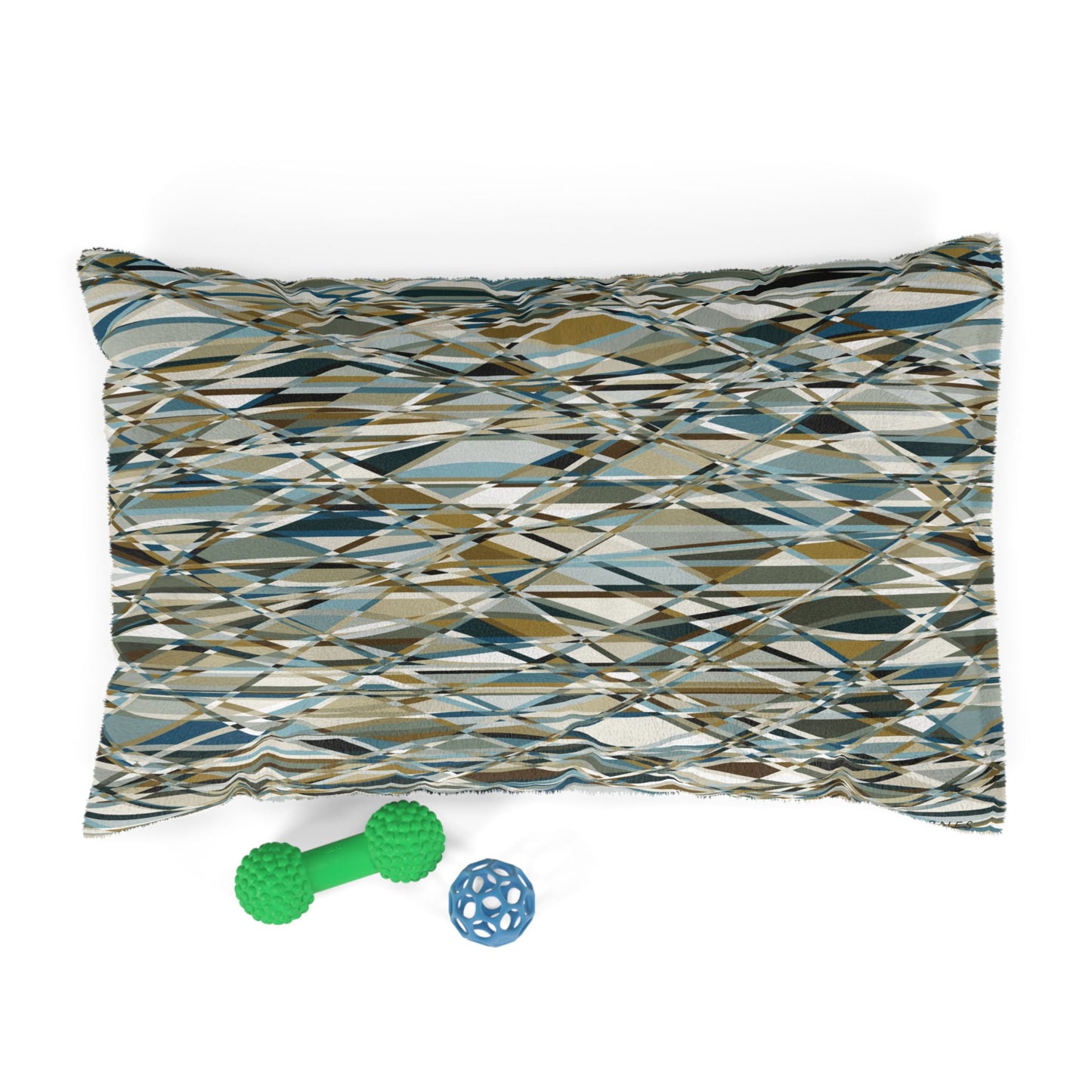 Stylish Abstract Pet Bed for Modern Home Décor "THAT'S A WRAP" col. Mint Chocolate