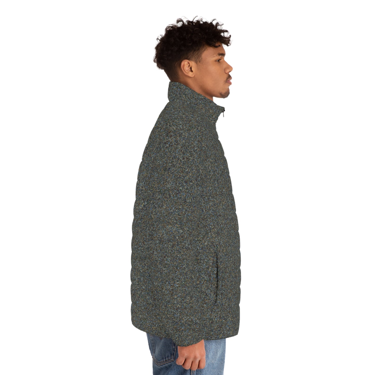 Men's Puffer Jacket "TEXTURE" col-24. Jhane Barnes custom deisgn