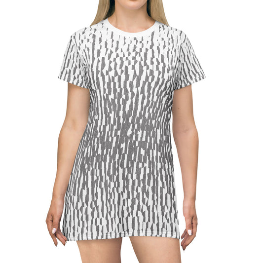 Casual Comfort T-Shirt Dress "ZEBRA" col. Black and White