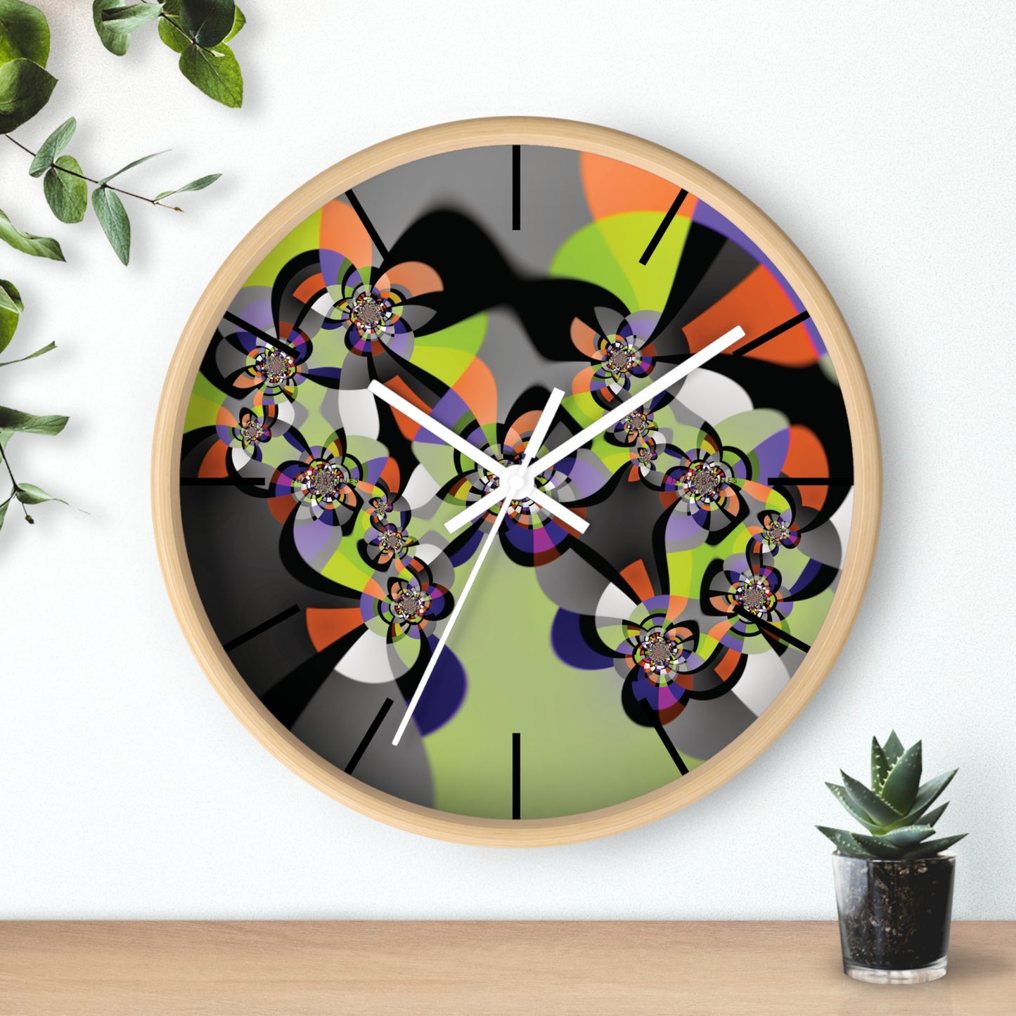 "MONDRIAN"  Jhane Barnes custom designed Wall Clock