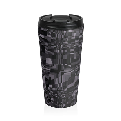 "QUAD"  Col Charcoal - Stainless Steel Travel Mug