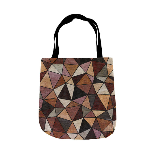 Woven Tote Bag "LATTICE" col. Toffee Terrain